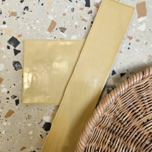 Sottocer SENSE tegel 6X39 cm - mustard mat