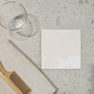 Sottocer BLOCK tegel 15X15 cm - Ivoor glans