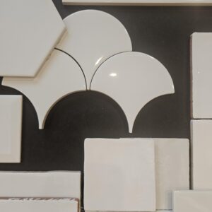 Grandeur HAWAIIAN tegel 6X12 cm – Wit glans