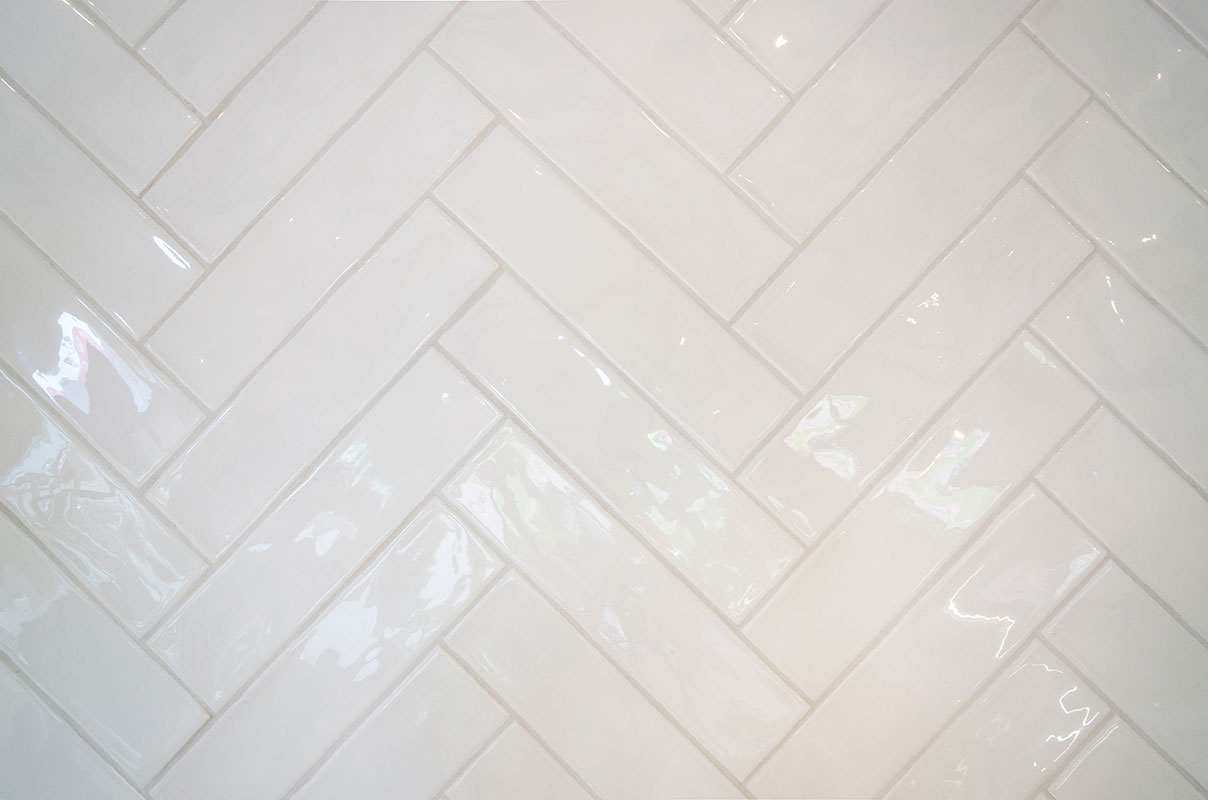 Sottocer BLOCK tegel 7X30 cm - Wit glans