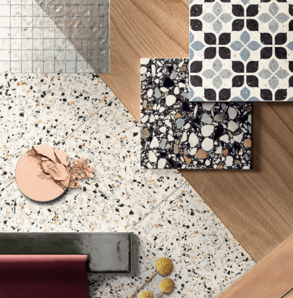 Decortegel 20X20cm FRAMMENTI BIANCO MI Terrazzo