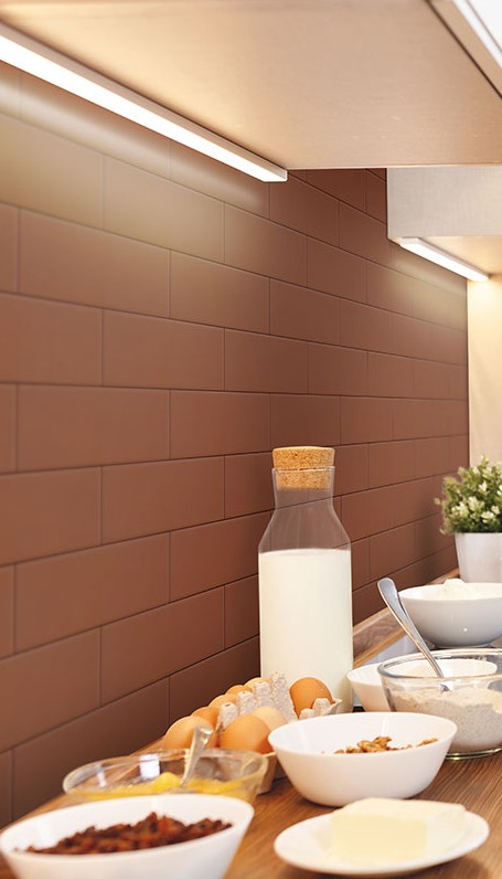 Sottocer FLOW tegel 10X40 cm - Rood mat