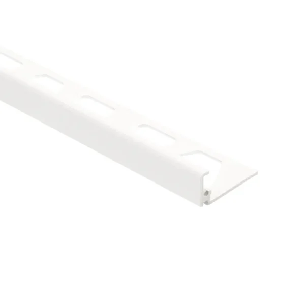Schlüter Jolly MBW tegelprofiel mat alu structuur gecoat wit