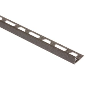 Schlüter Jolly TSLA tegelprofiel mat alu structuur gecoat antraciet