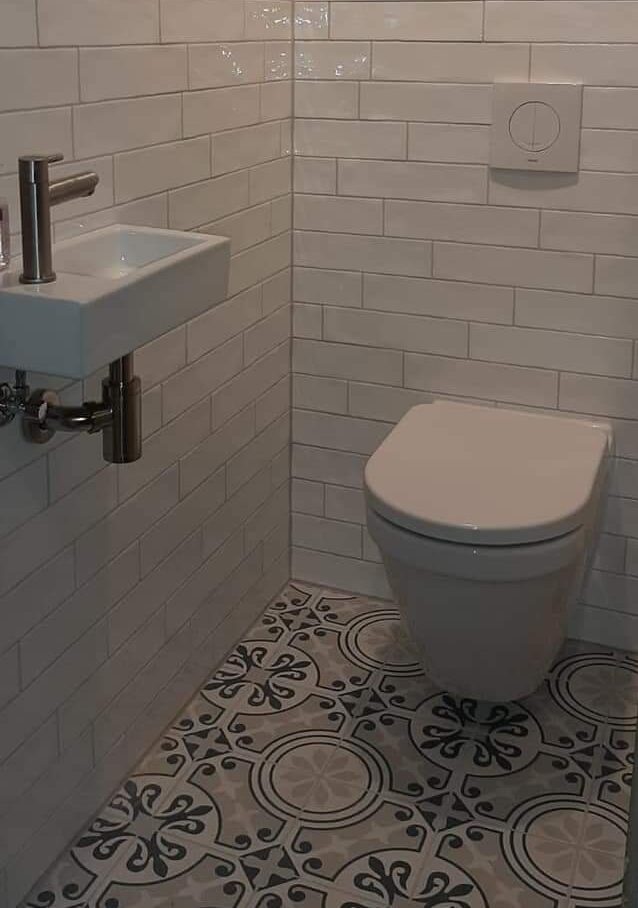 BLOCK tegel 7X30 cm Wit glans