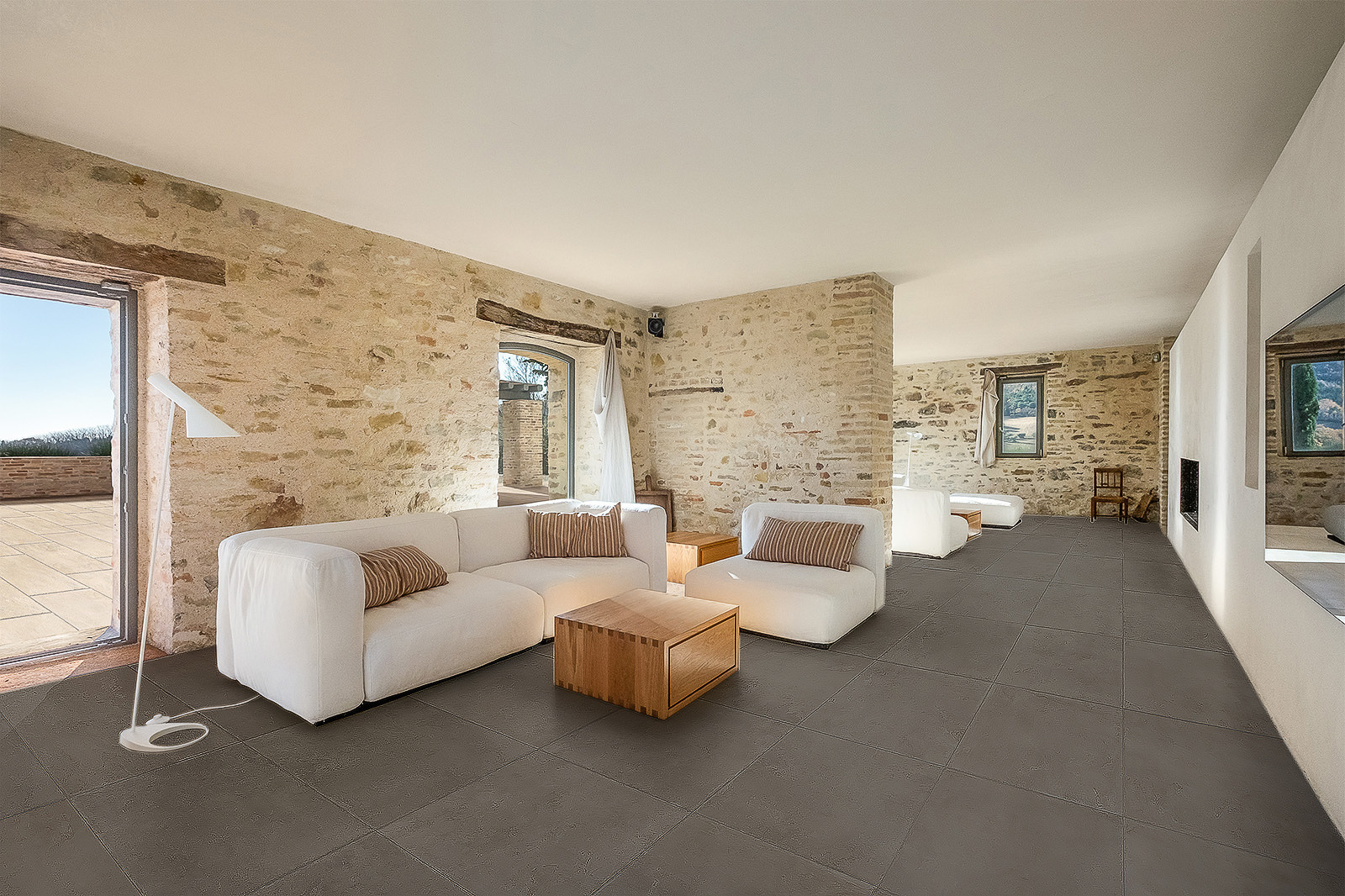 Tagina MEDITERRANEA tegel 60X60 - Antraciet mat - Afbeelding 3