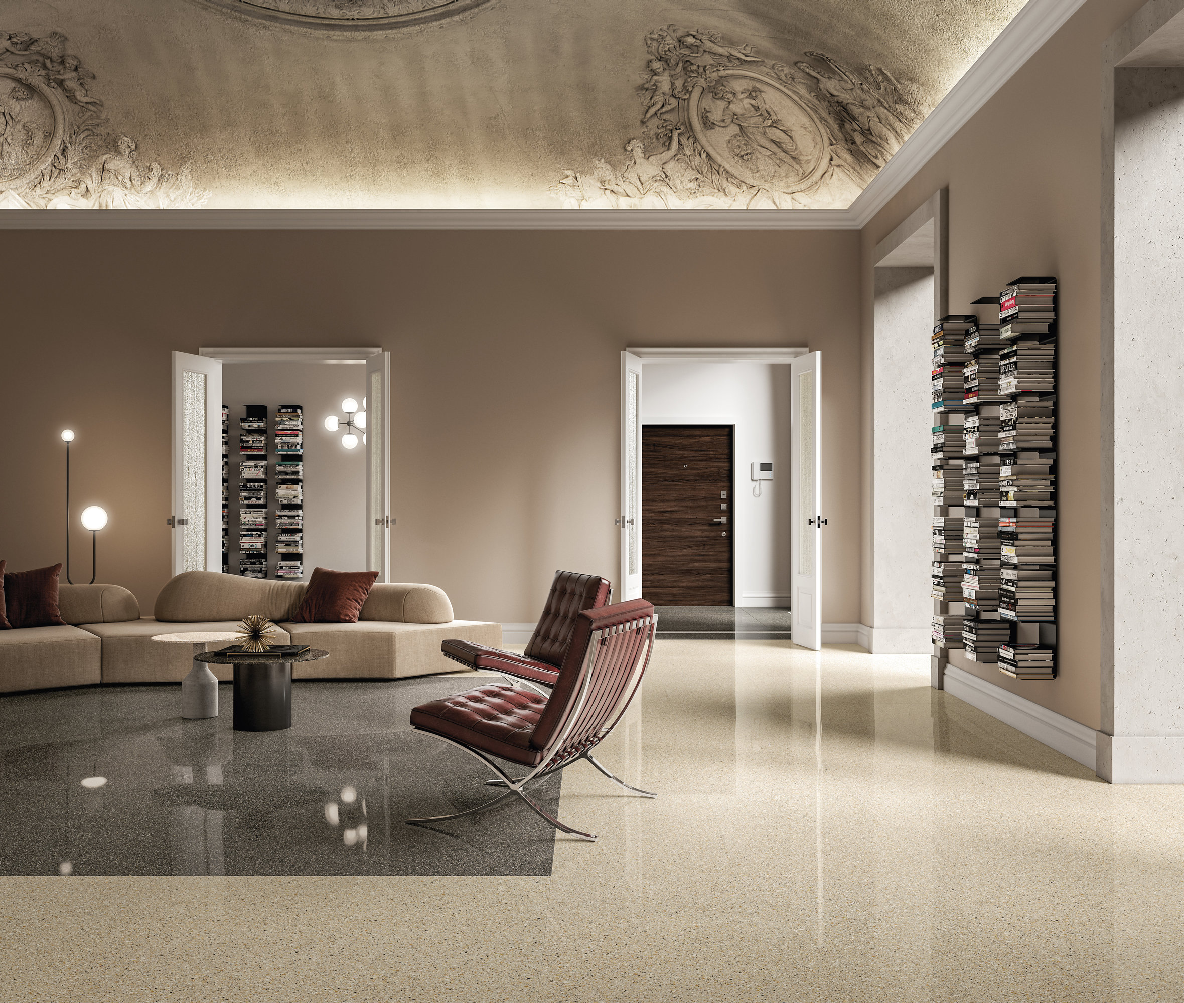 Iris PALLADIO tegel 60X60 - Beige glans FOSCARI - Afbeelding 2