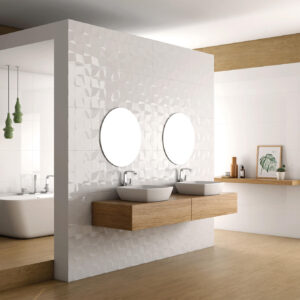 Saloni Vantage wandtegel 40x120 cm Blanc wit glans