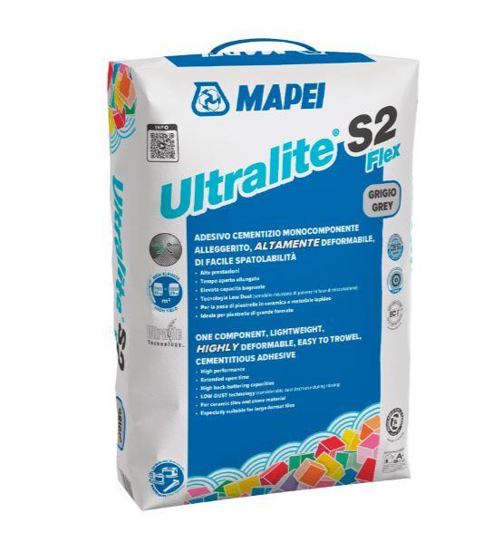 Mapei Ultralite S2 Flex grijs – lichtgewicht flexibele tegellijm – 15 kg